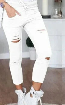 Women's Ripped Jean Leggings