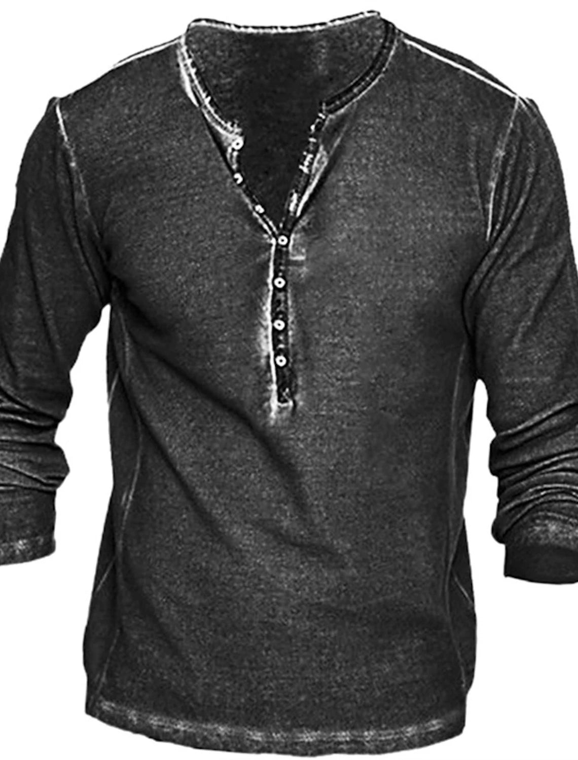 Button-Up V-Neck Vintage Shirt