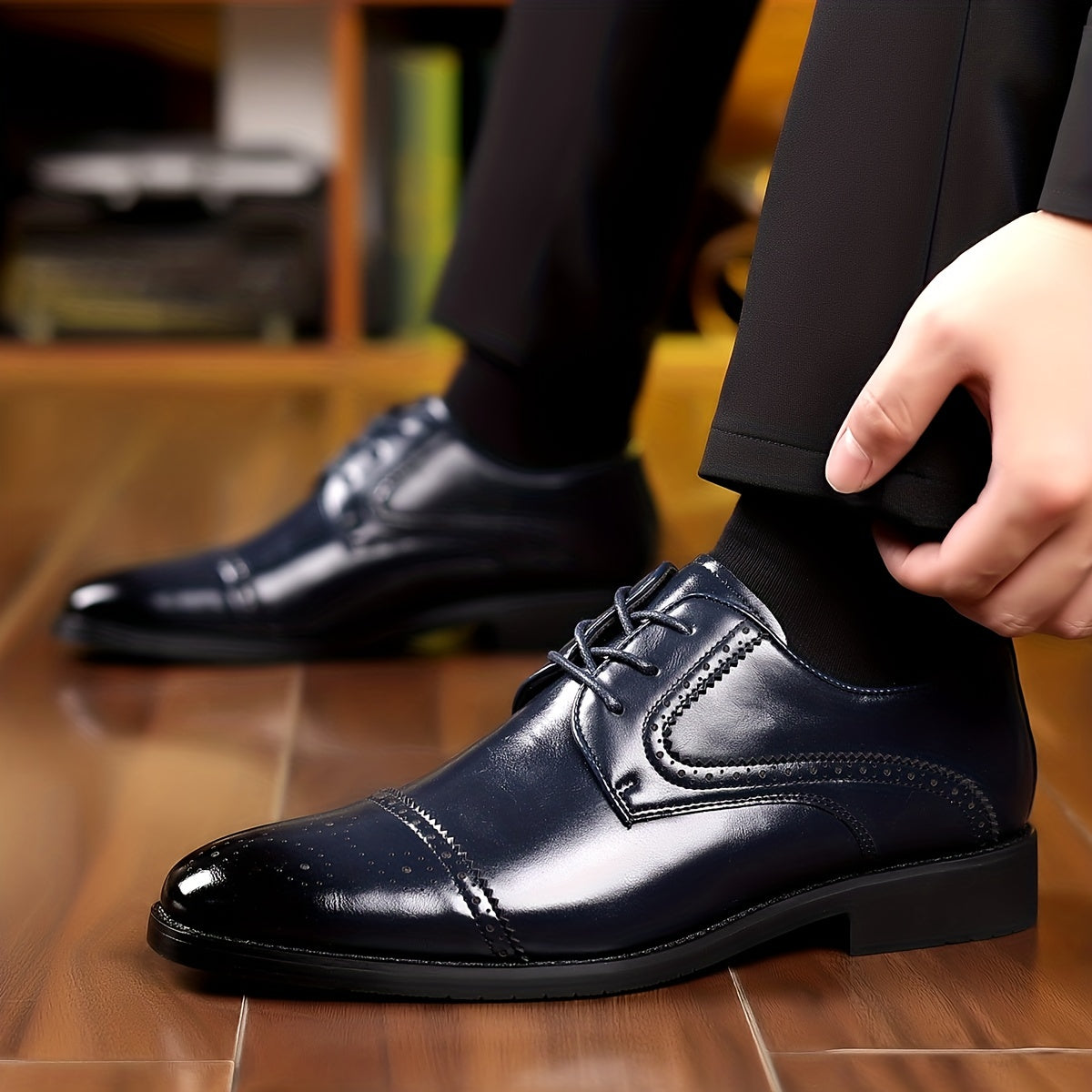 Mens Ombre Gradient Oxford Shoes