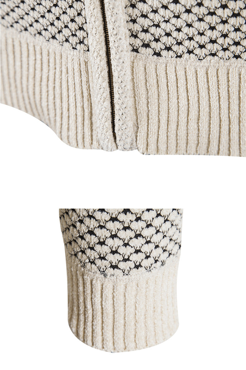 Sweater Men's Hooded Big Pineapple Sweater Plush