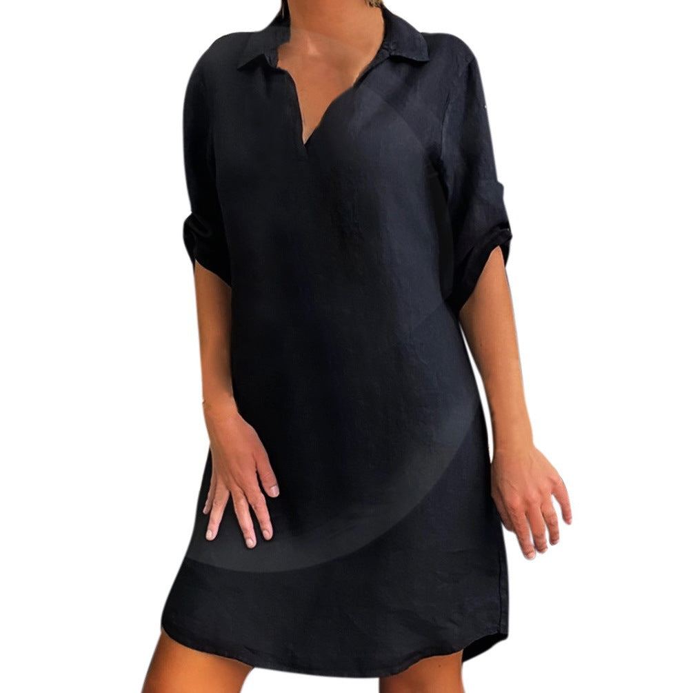 Nordic Ladies Shirt Dress