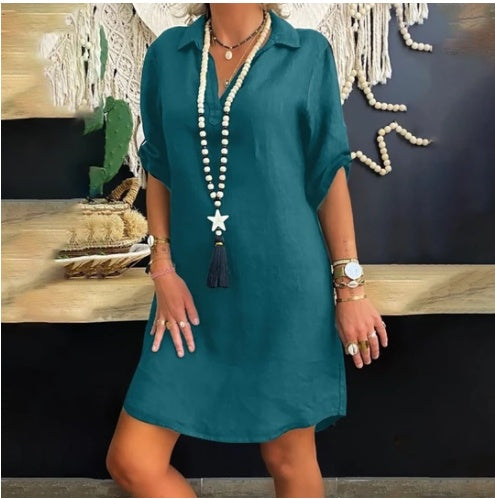 Nordic Ladies Shirt Dress