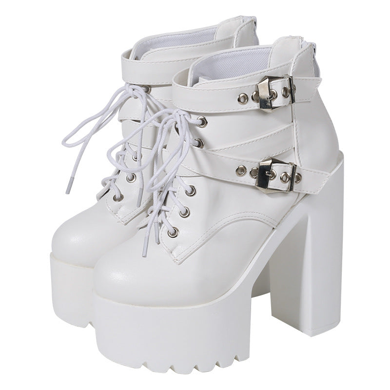 Ankle Boots High Heel Womens