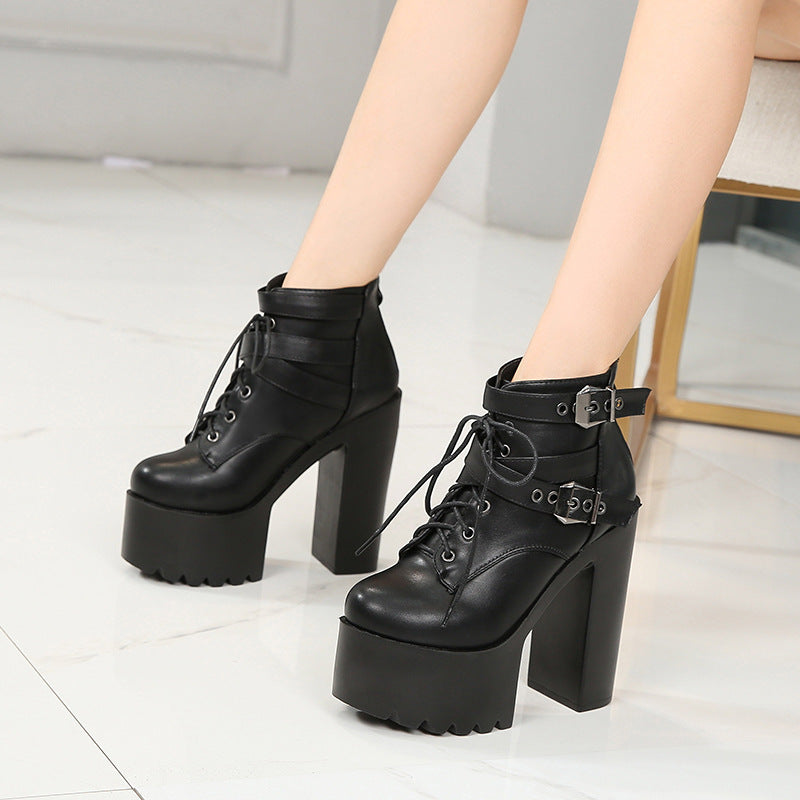 Ankle Boots High Heel Womens