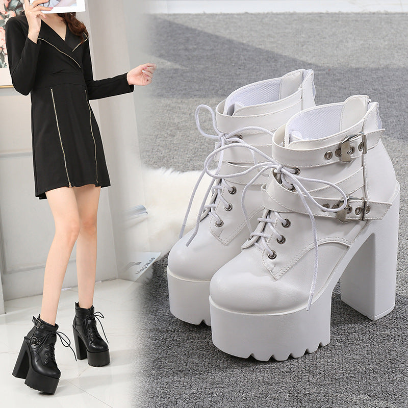 Ankle Boots High Heel Womens