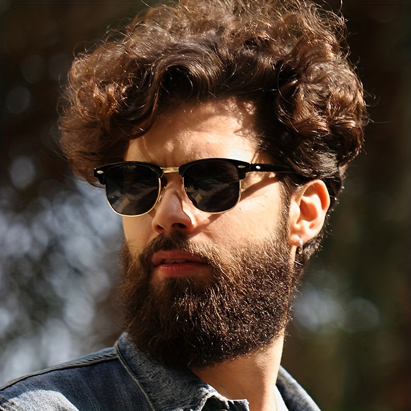 Retro Eyebrow Design Polarized Sunglasses