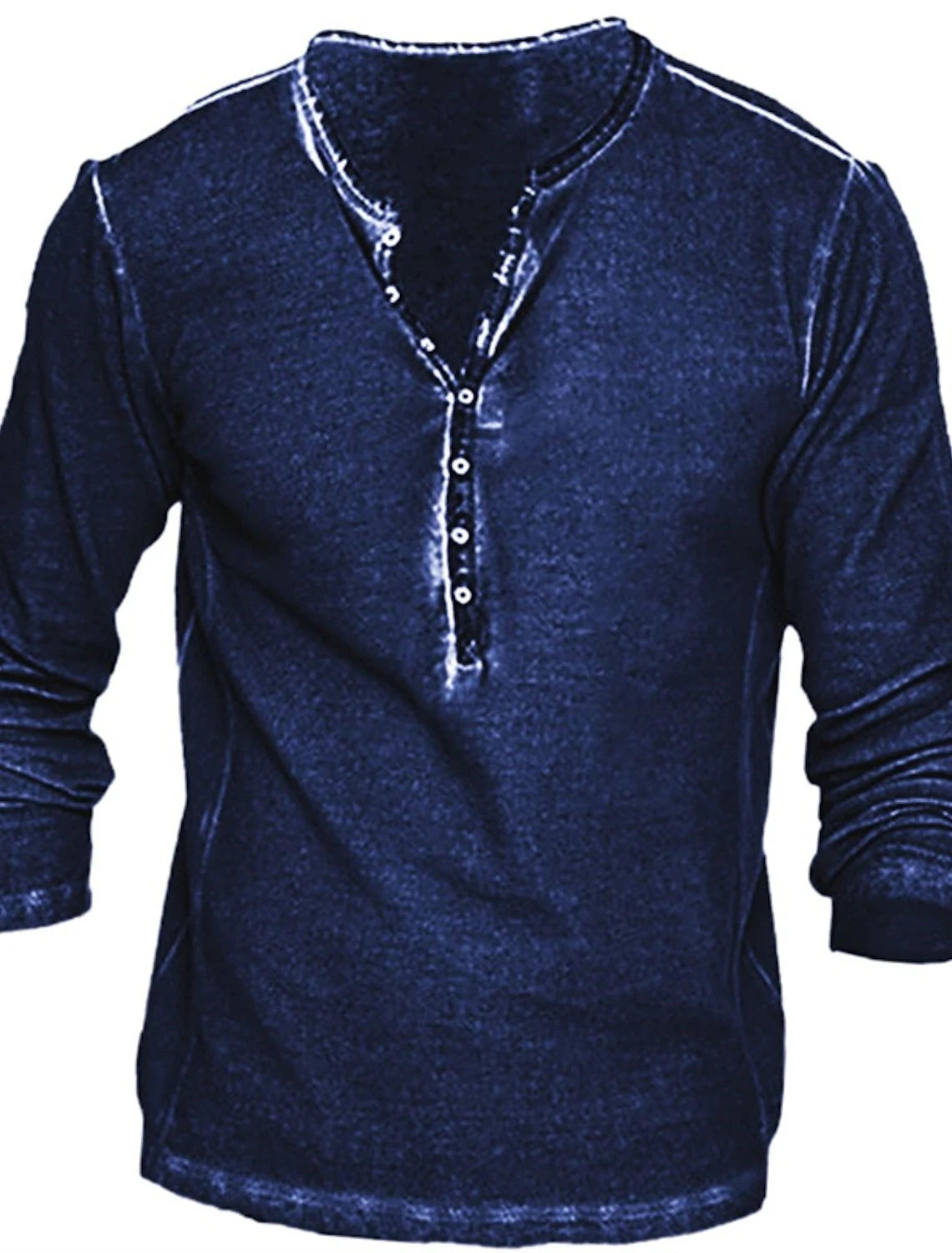 Button-Up V-Neck Vintage Shirt