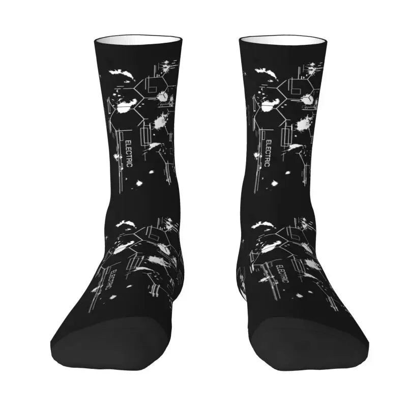 Techwear Cyber Ink Splash Socks