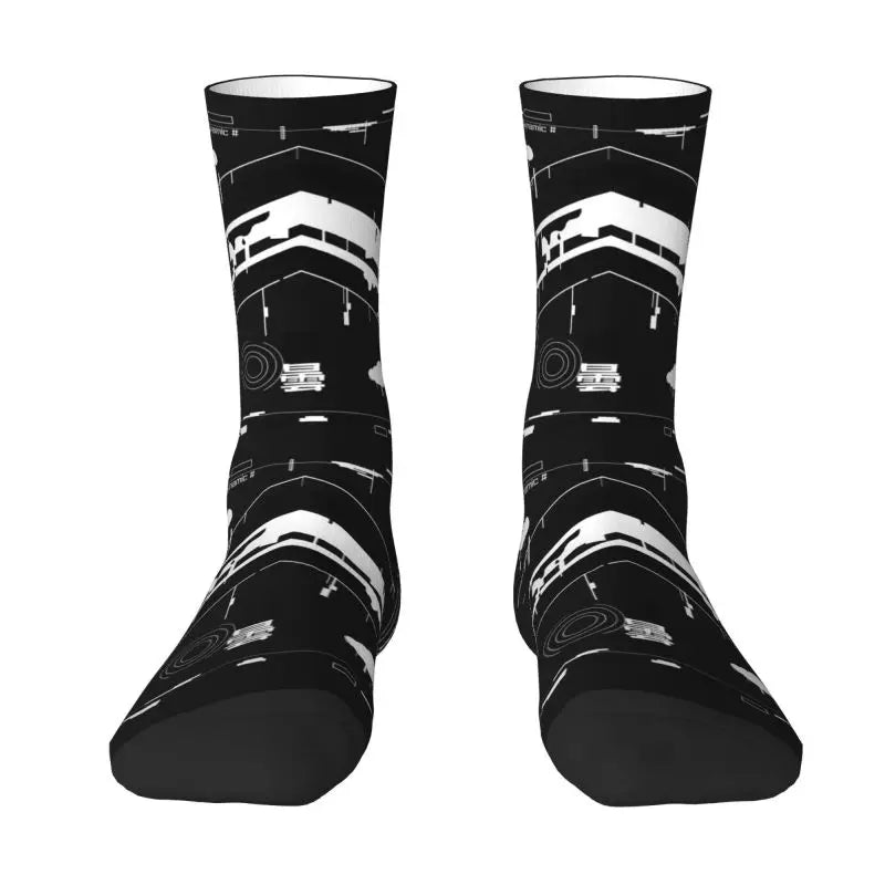Techwear Cyber Ink Splash Socks