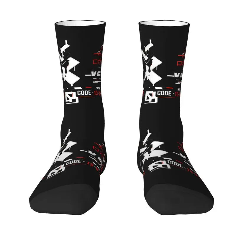 Techwear Cyber Ink Splash Socks