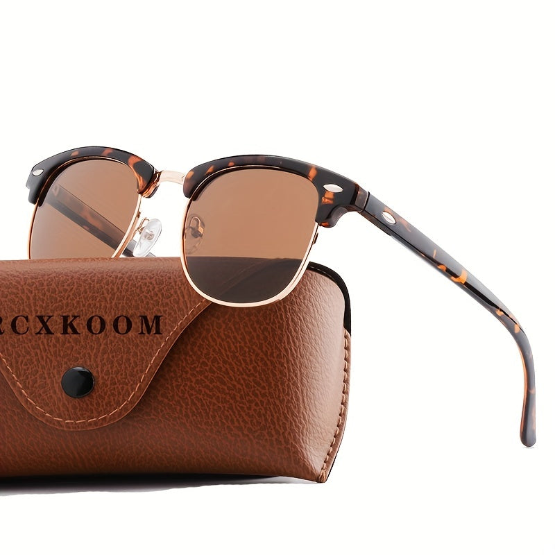 Retro Eyebrow Design Polarized Sunglasses