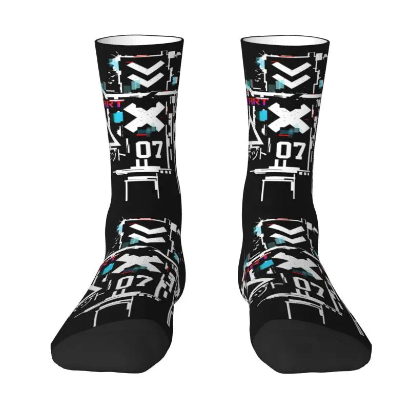 Techwear Cyber Ink Splash Socks