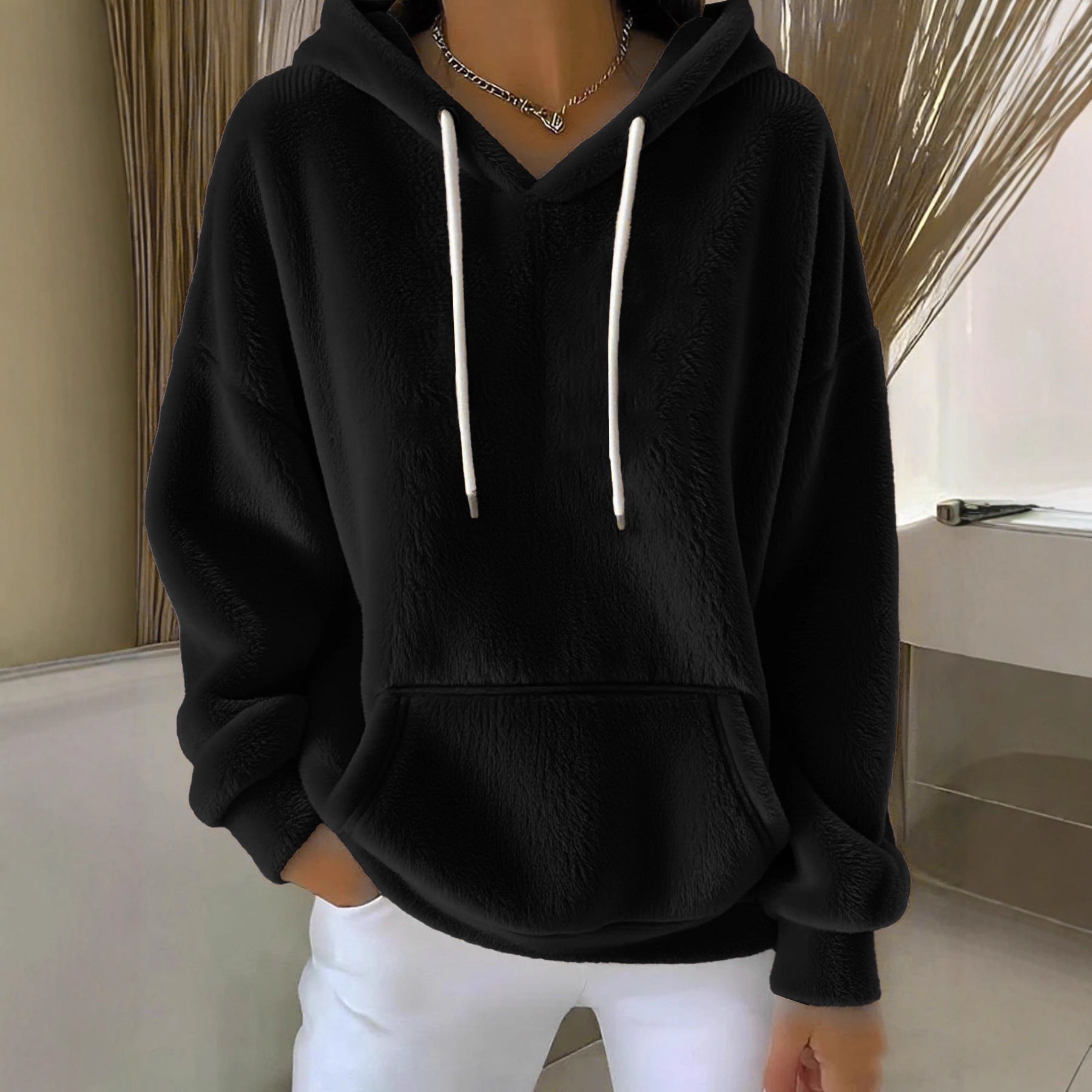 Lamb Fleece Lined Sweatshirt