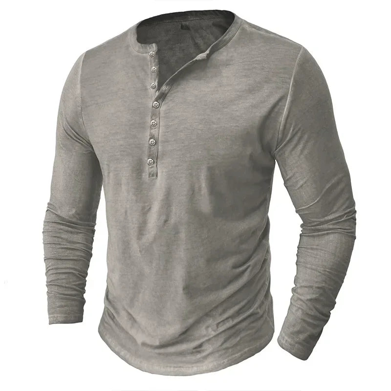 Vintage Mens Henley Shirt