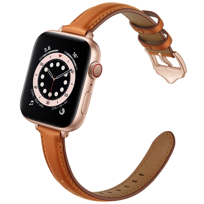 Cowhide Leather Watch Band