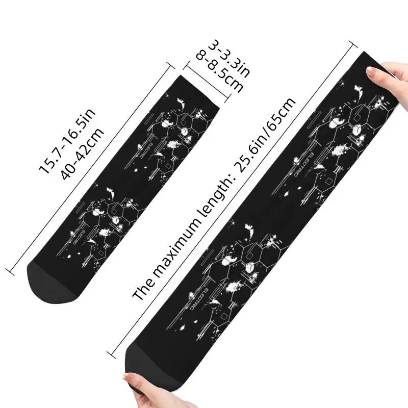 Techwear Cyber Ink Splash Socks