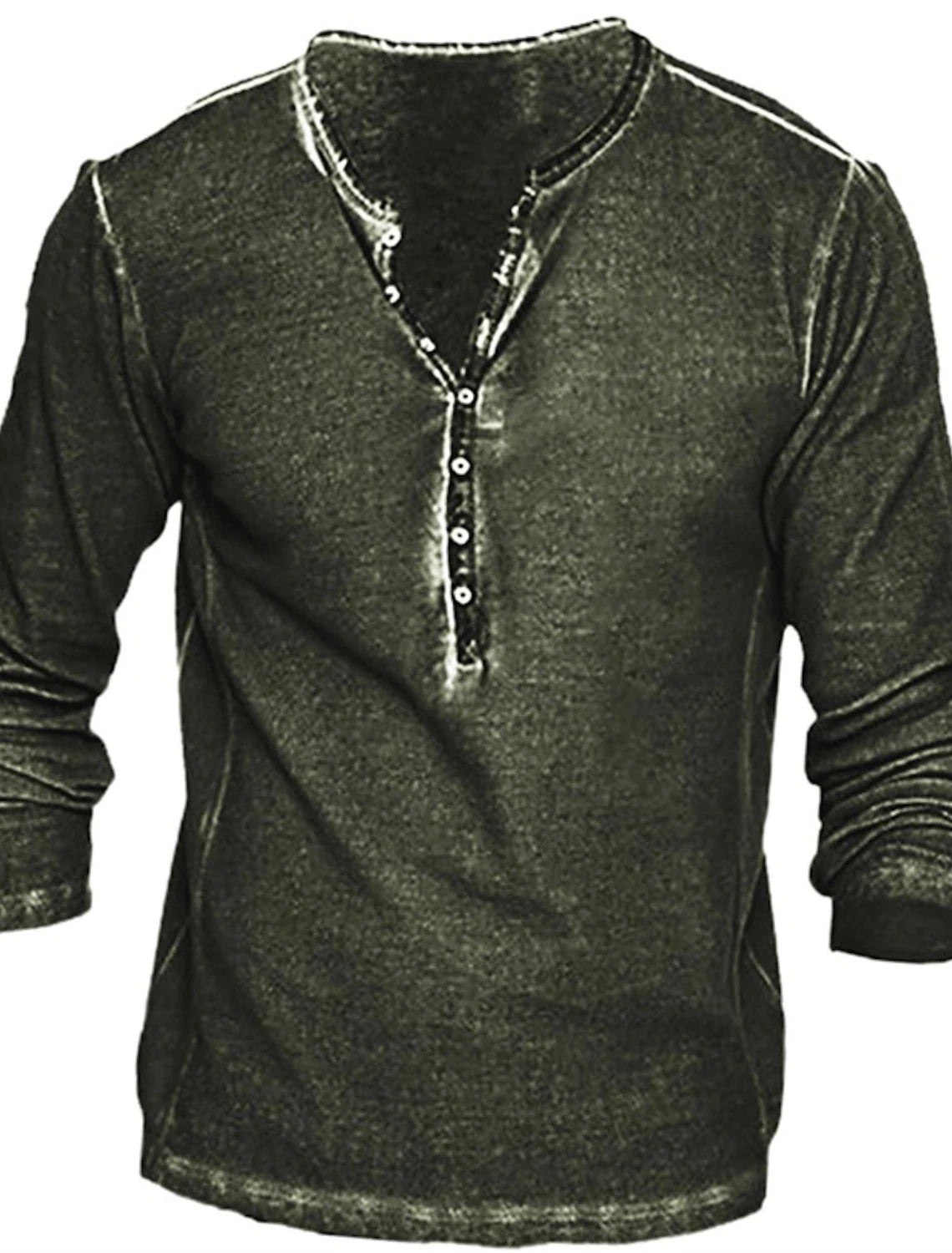 Button-Up V-Neck Vintage Shirt