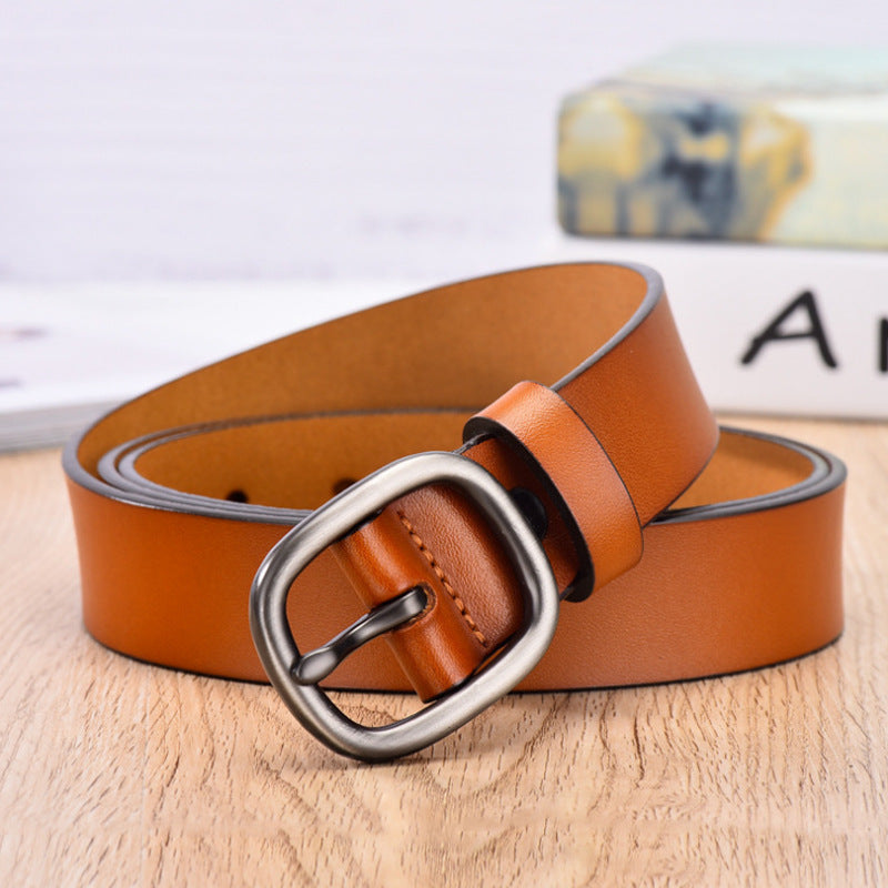 Ladies Retro Cowhide Belt