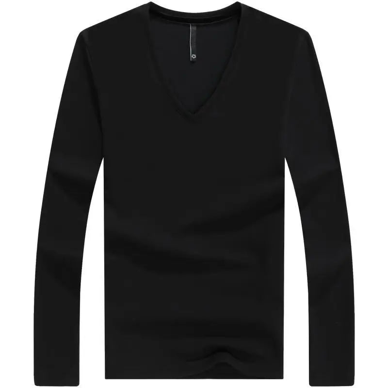 Luxury Men's Long Sleeve V-Neck