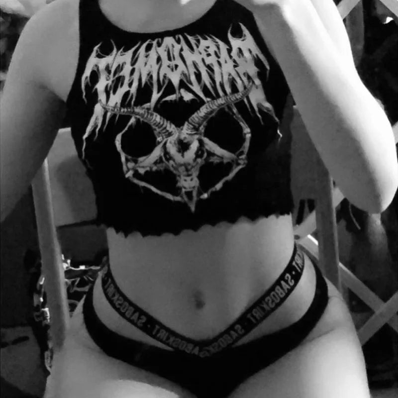 Grunge Goat Women's Crop Top