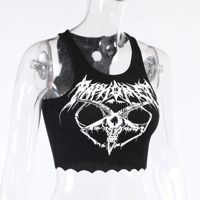 Grunge Goat Women's Crop Top