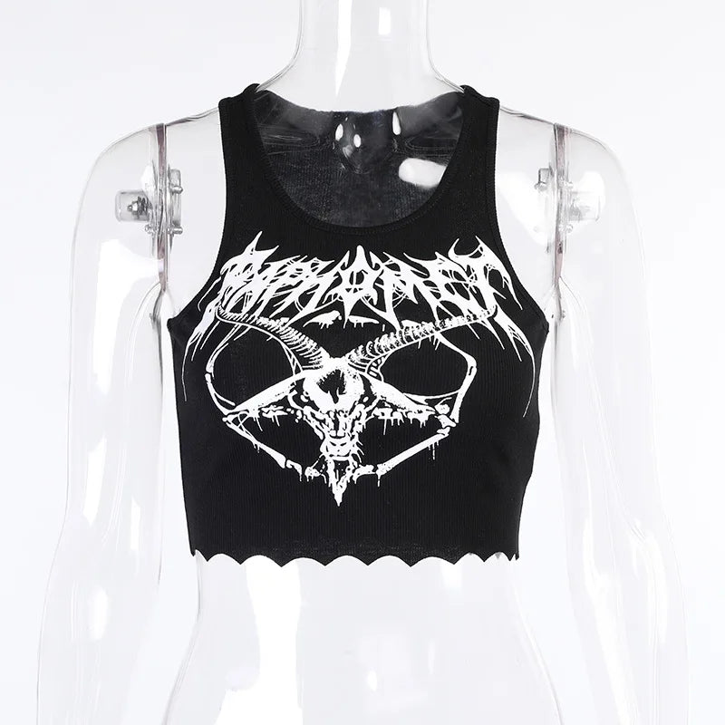 Grunge Goat Women's Crop Top