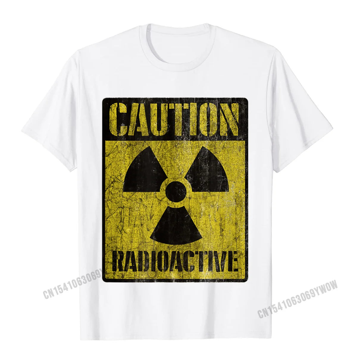 Grunge Caution Radioactive Tshirt