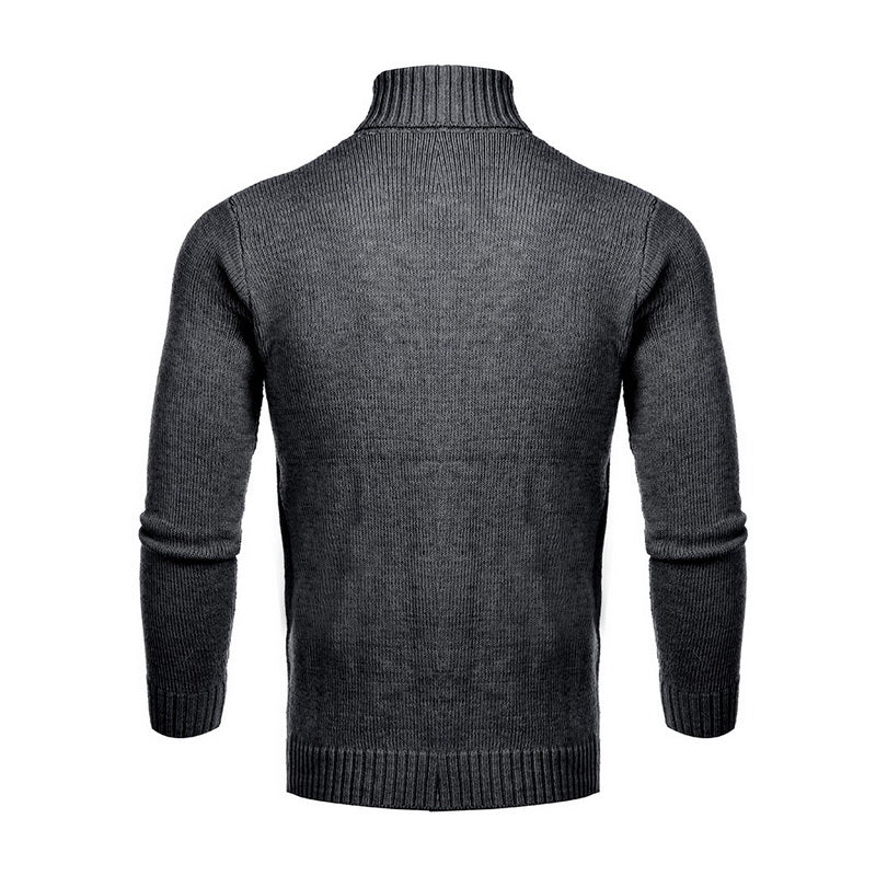 Men's Turtleneck Sweater Retro Knitted