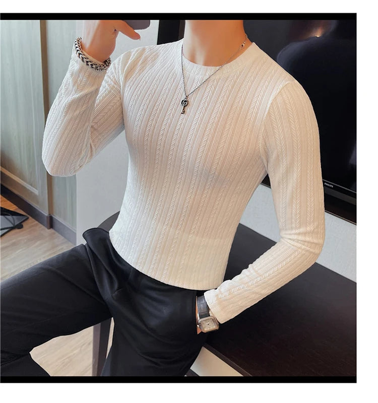 O-Neck Casual Slim Fit Pullover
