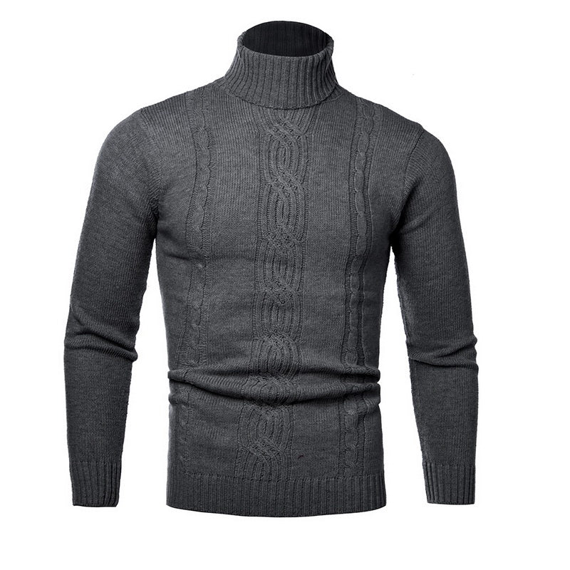 Men's Turtleneck Sweater Retro Knitted