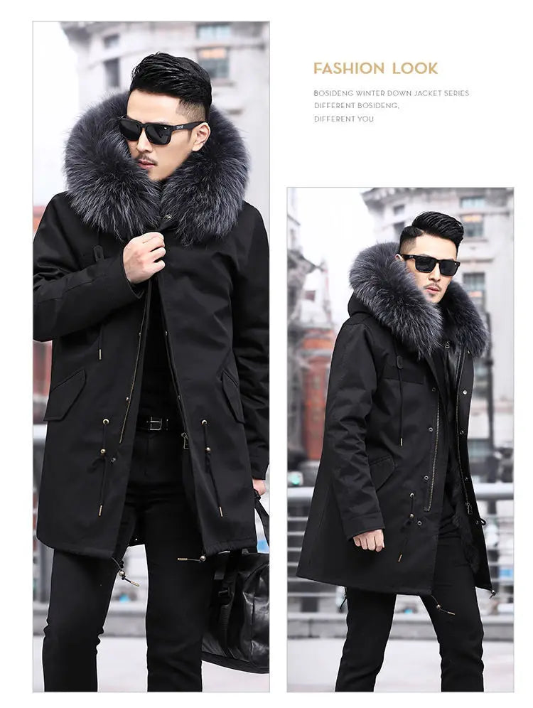 Fur Lined Winter Coat Imitation Mink