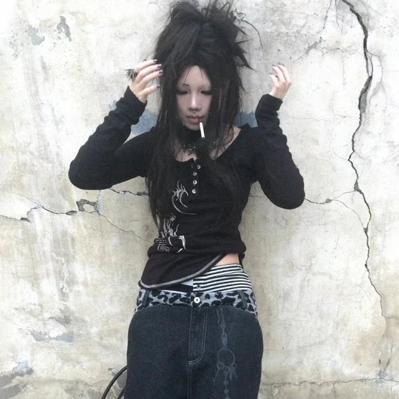 Grunge Aesthetics Retro Shirt