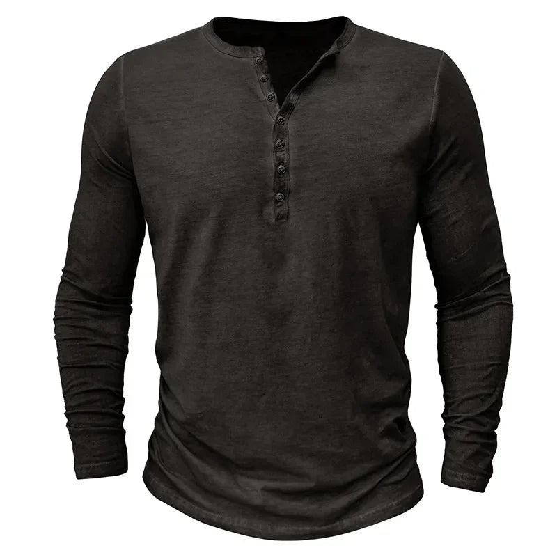 Vintage Mens Henley Shirt