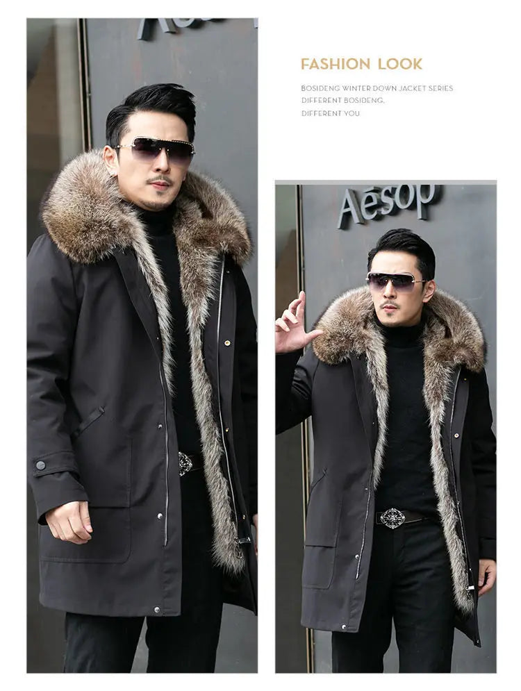 Fur Lined Winter Coat Imitation Mink