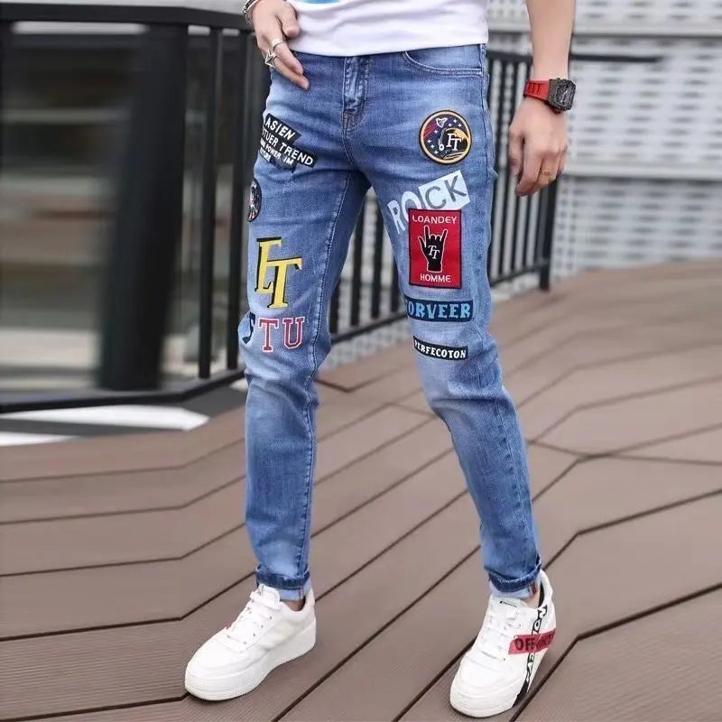 Stylish Black Stretch Denim Jeans for Men=