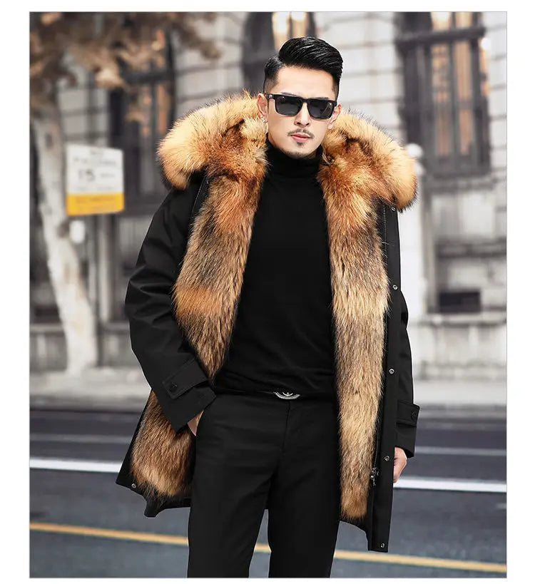 Fur Lined Winter Coat Imitation Mink