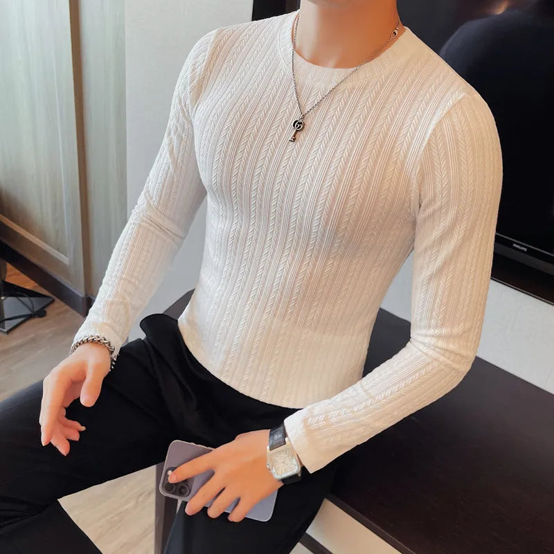 O-Neck Casual Slim Fit Pullover