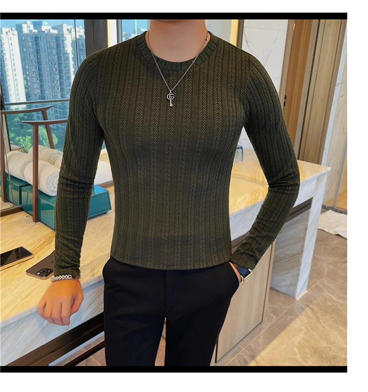 O-Neck Casual Slim Fit Pullover