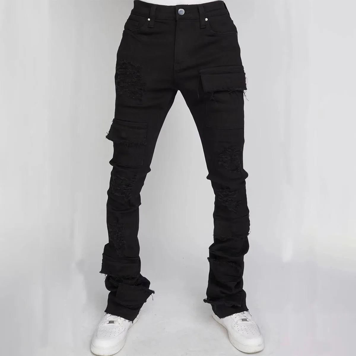 Men Jeans Denim Flare Pants