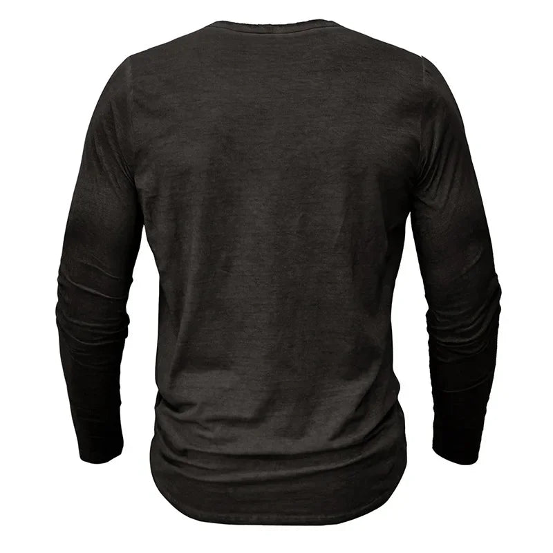 Vintage Mens Henley Shirt