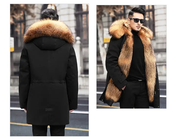 Fur Lined Winter Coat Imitation Mink