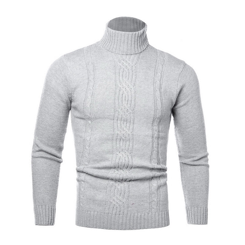 Men's Turtleneck Sweater Retro Knitted