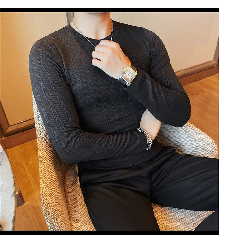 O-Neck Casual Slim Fit Pullover