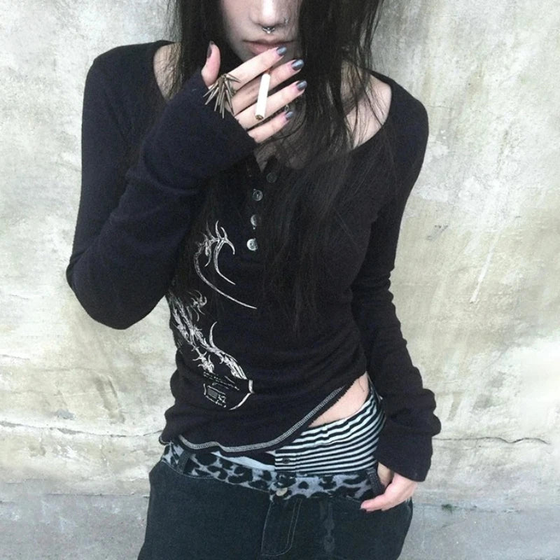 Grunge Aesthetics Retro Shirt