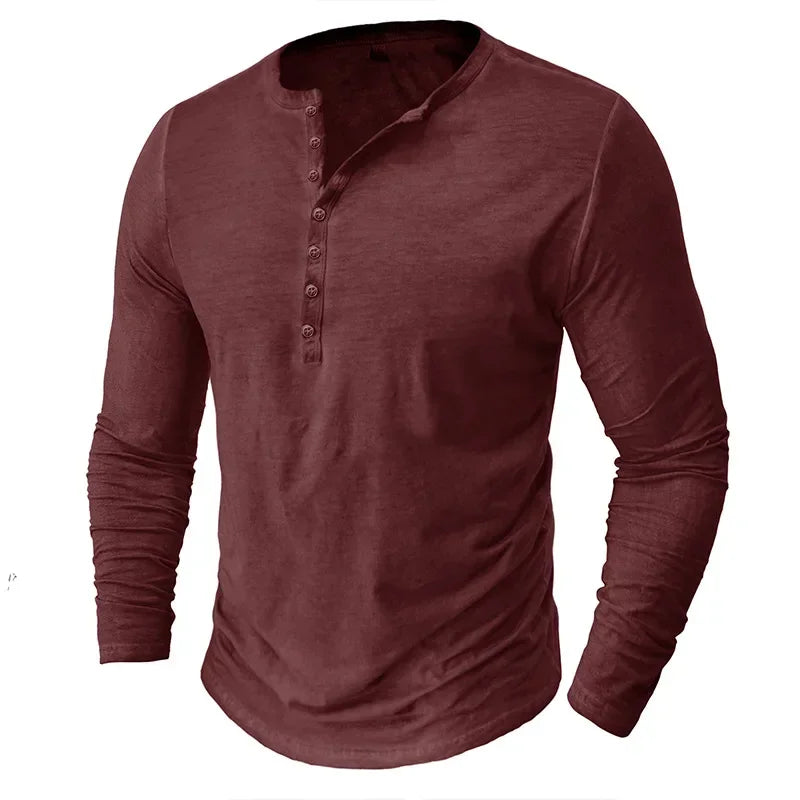 Vintage Mens Henley Shirt