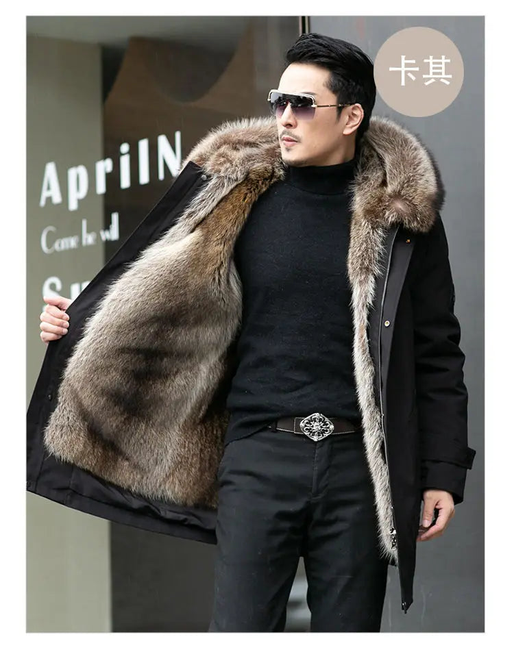 Fur Lined Winter Coat Imitation Mink