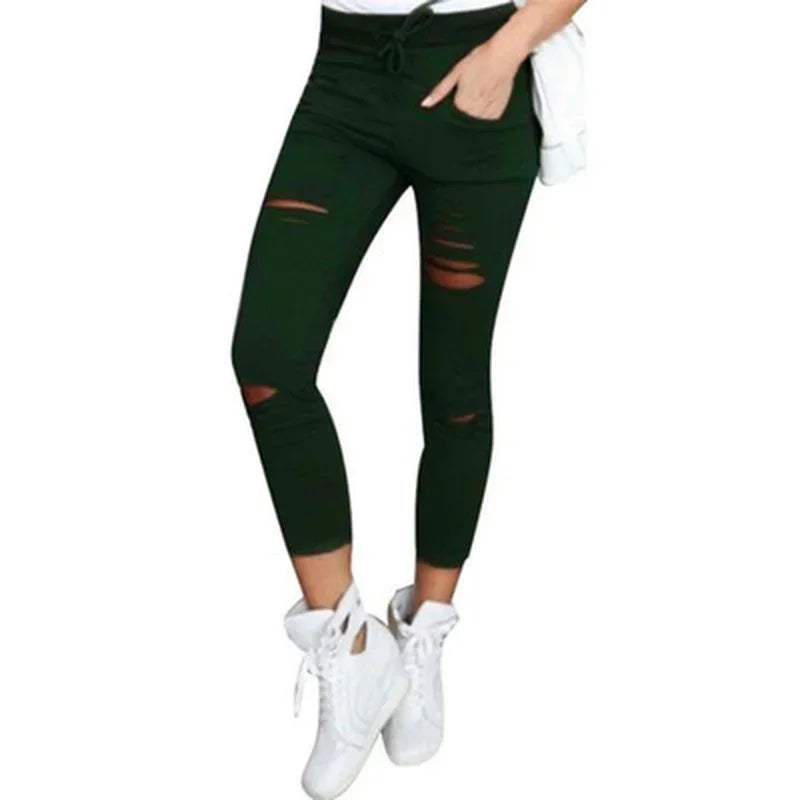 Women's Ripped Jean Leggings