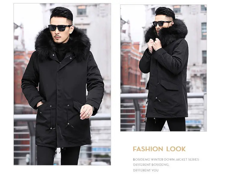 Fur Lined Winter Coat Imitation Mink