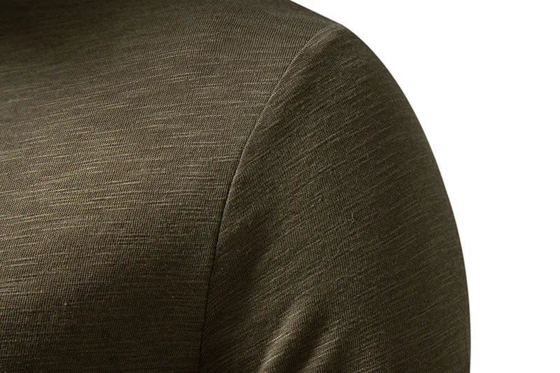 Henley Neck T-Shirt Casual