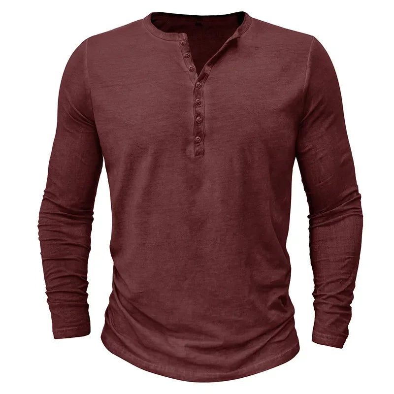 Vintage Mens Henley Shirt